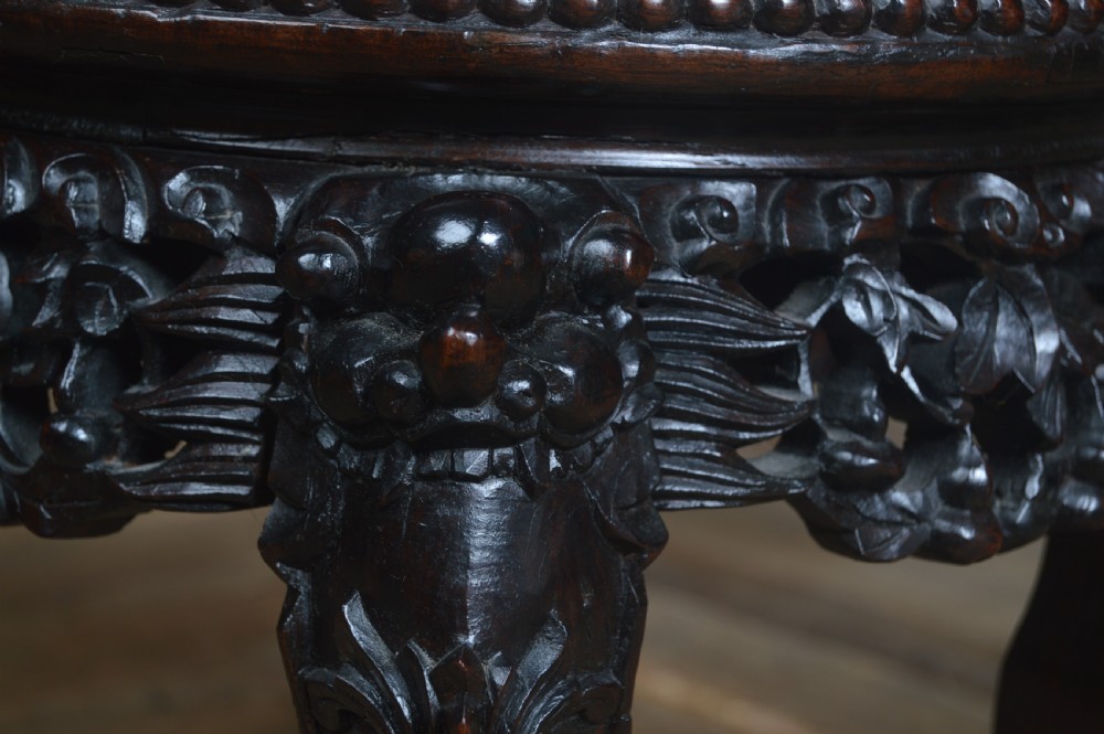 Chinese Marble Top Plant Stand View VI