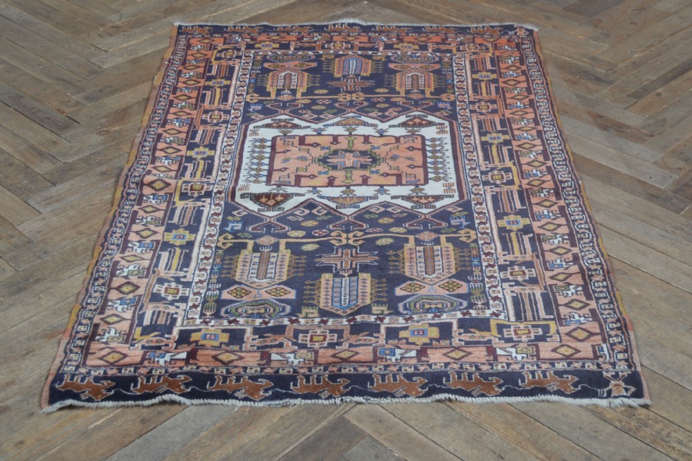 Vintage Ghochan Hand Woven Woollen Rug