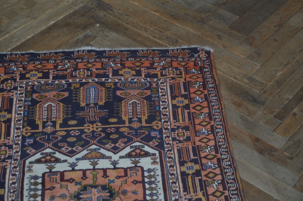 Vintage Ghochan Hand Woven Woollen Rug View III