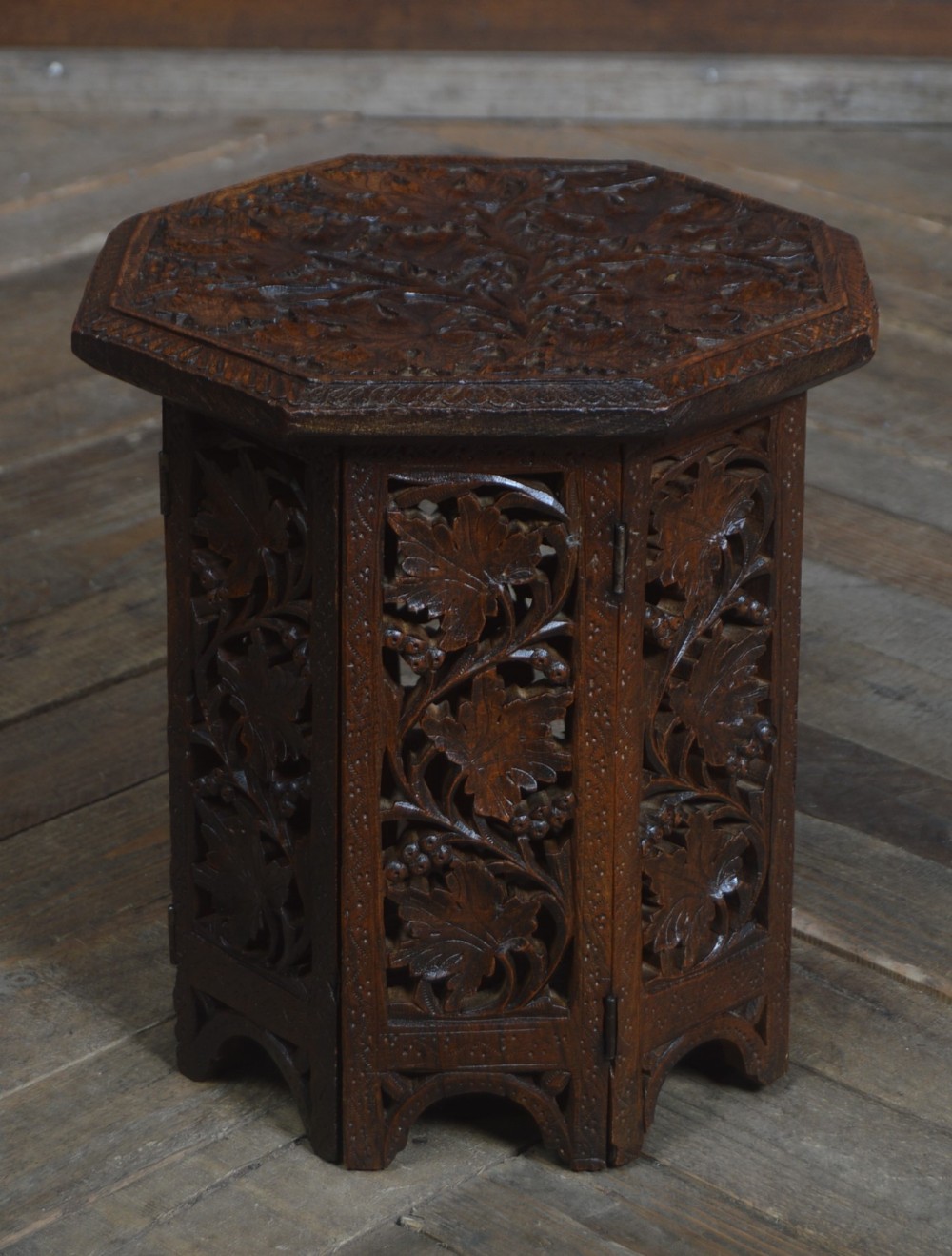Islamic Carved Octagonal Folding Table
