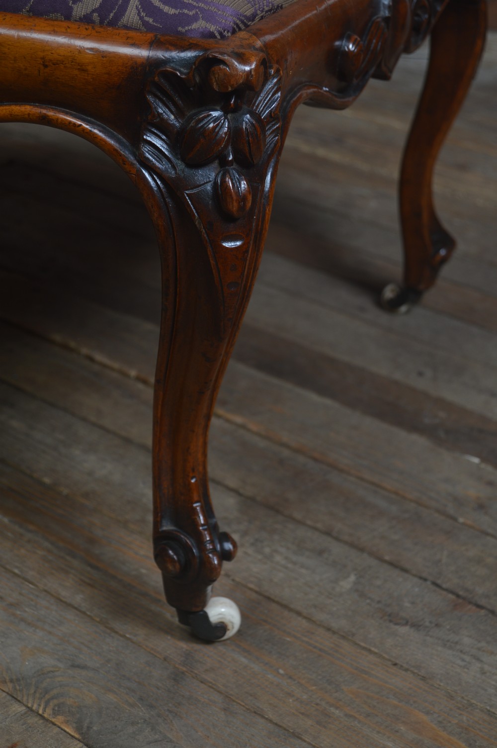 Victorian Walnut Central Stool View III