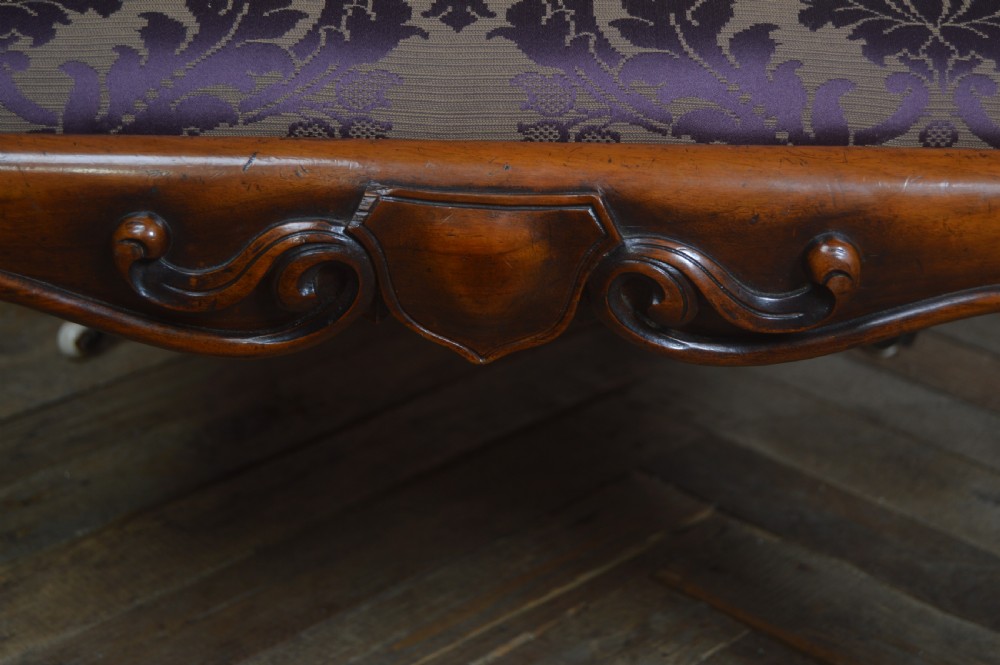 Victorian Walnut Central Stool View V