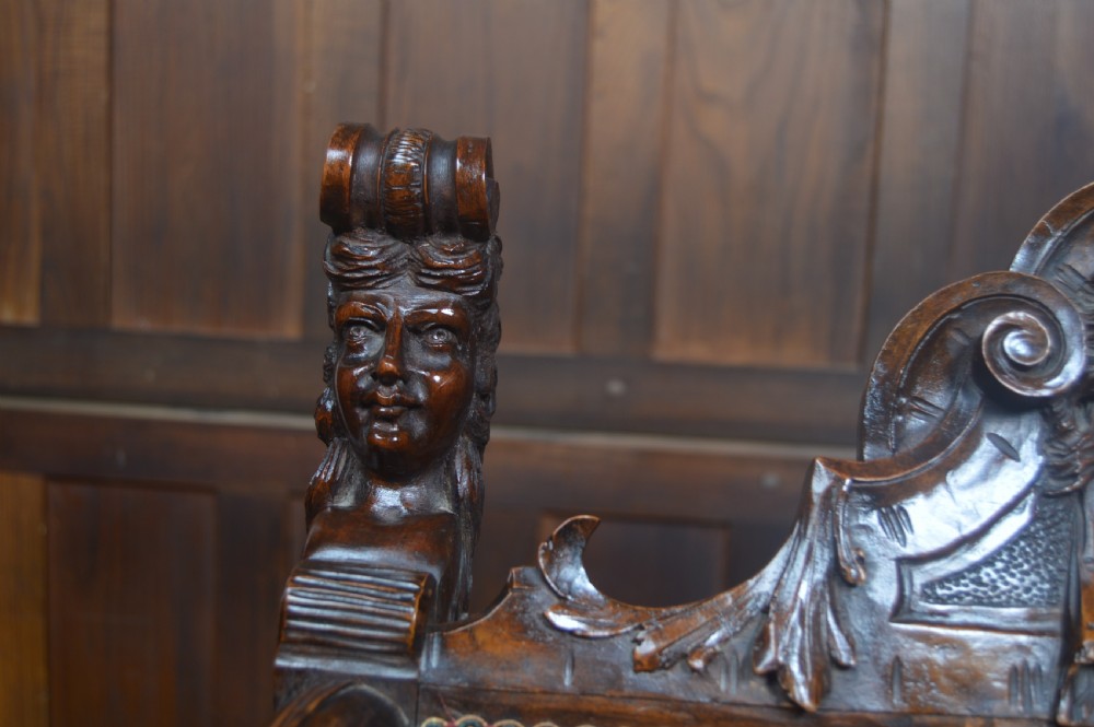Victorian Savonarola Fruit Wood Chair View V