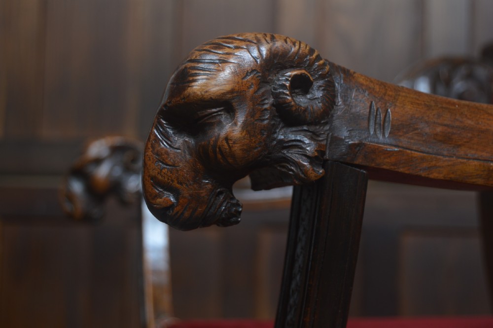 Victorian Savonarola Fruit Wood Chair View XVIII
