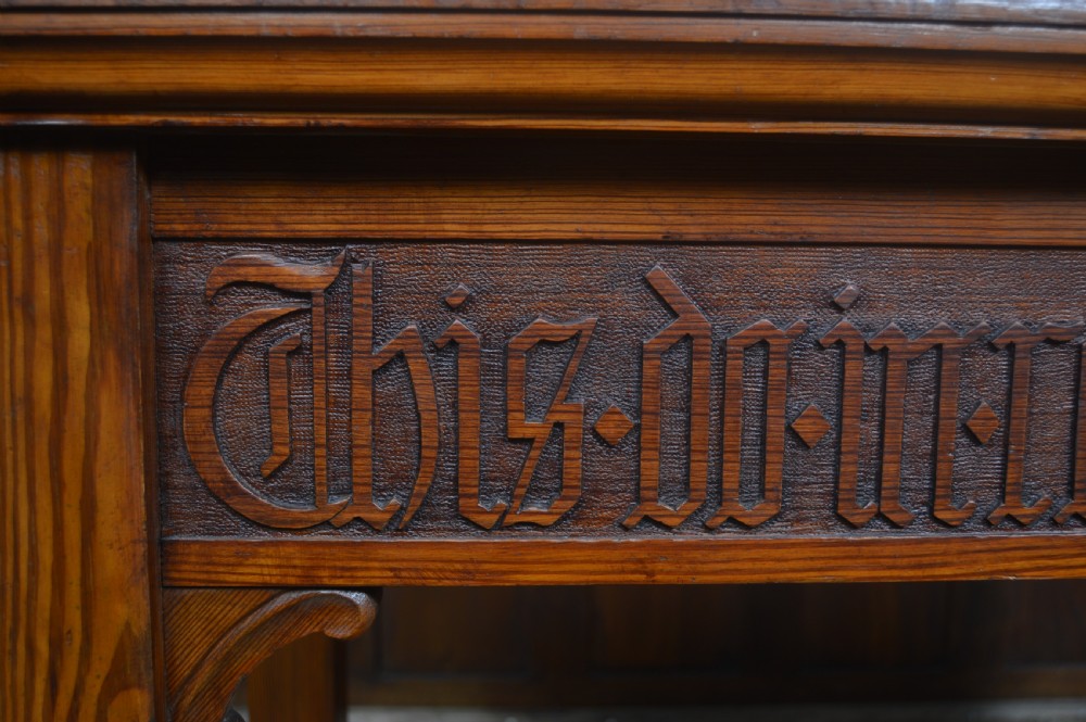 Pine Gothic/ Church Hall Table View V