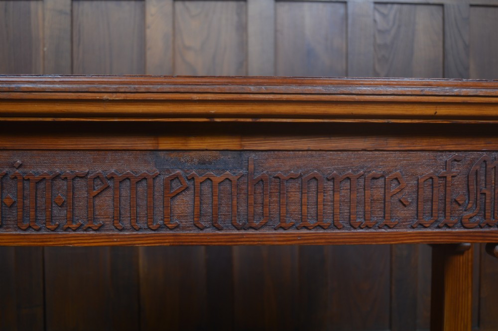 Pine Gothic/ Church Hall Table View VI