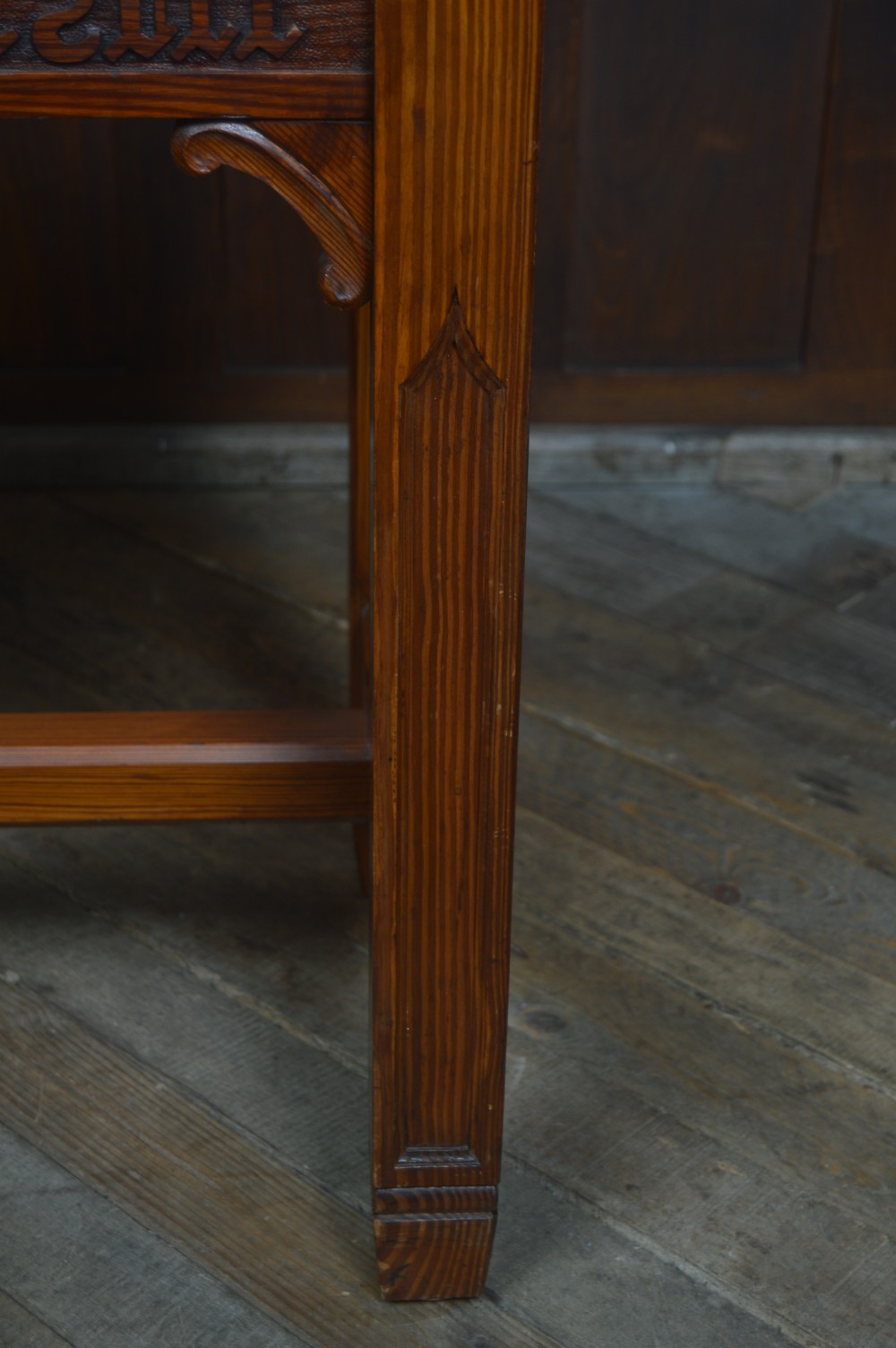 Pine Gothic/ Church Hall Table View VIII