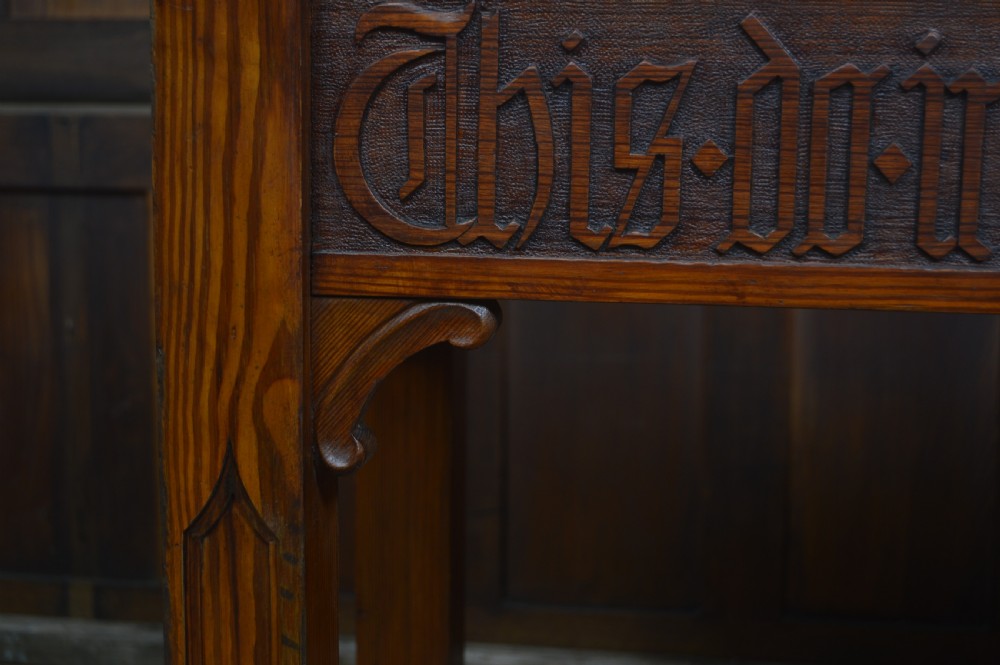Pine Gothic/ Church Hall Table View IX