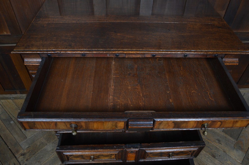 Carolean Style Oak Chest of Drawers View XIII