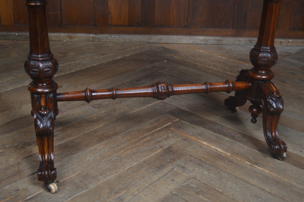 Victorian Walnut Fold-Over Games Table View III