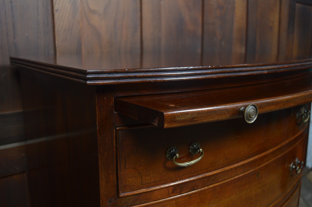 Edwardian Mahogany Bowfront Chest of Drawers View VI