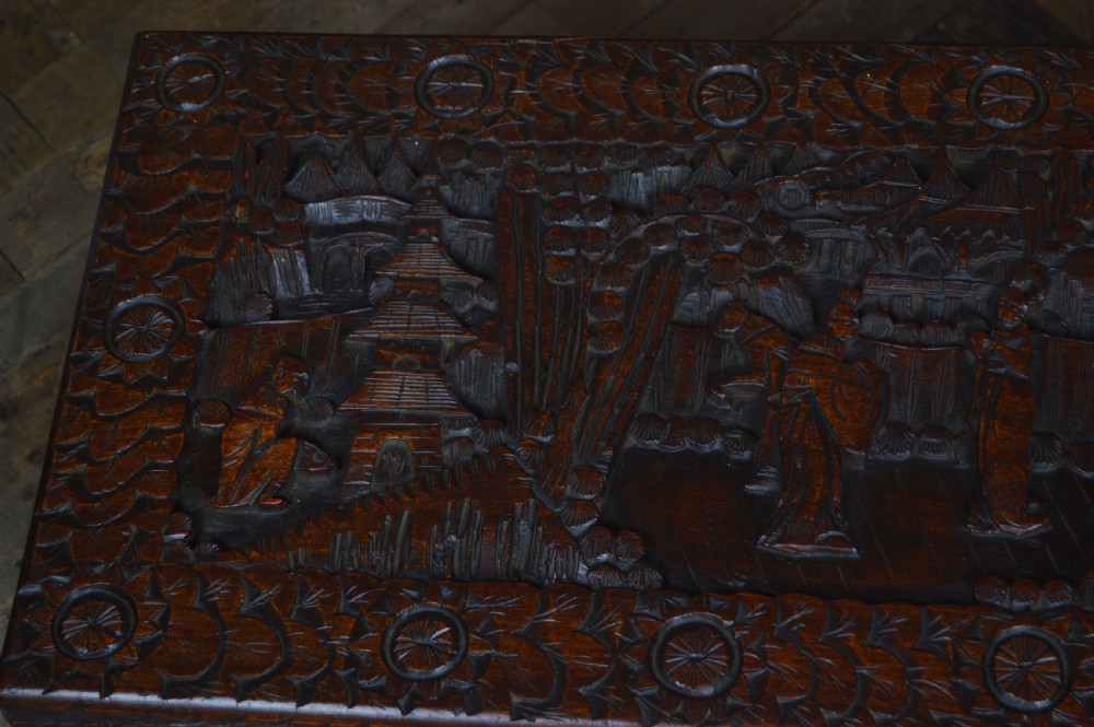 Oriental Camphor Wood Blanket / Storage Box View VII