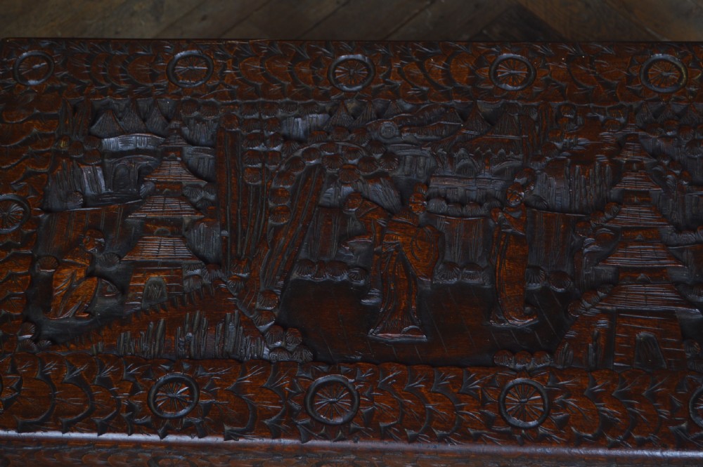 Oriental Camphor Wood Blanket / Storage Box View XII