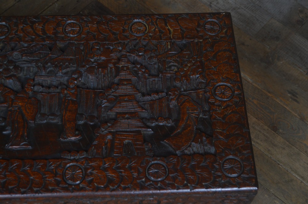 Oriental Camphor Wood Blanket / Storage Box View XIII