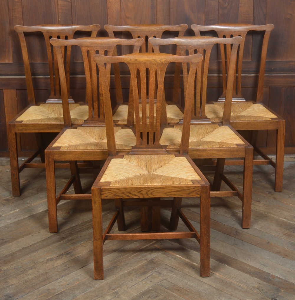 Edwardian Set of 6 Chippendale Style Chairs