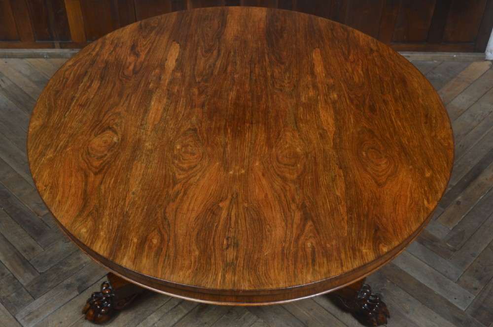 Victorian Rosewood Snap Top Table View XIII