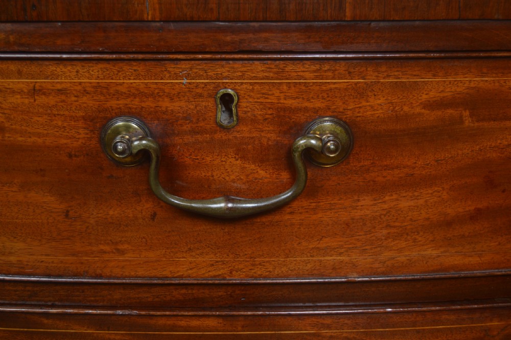 Georgian Mahogany Bow Front Chest of Drawers View II