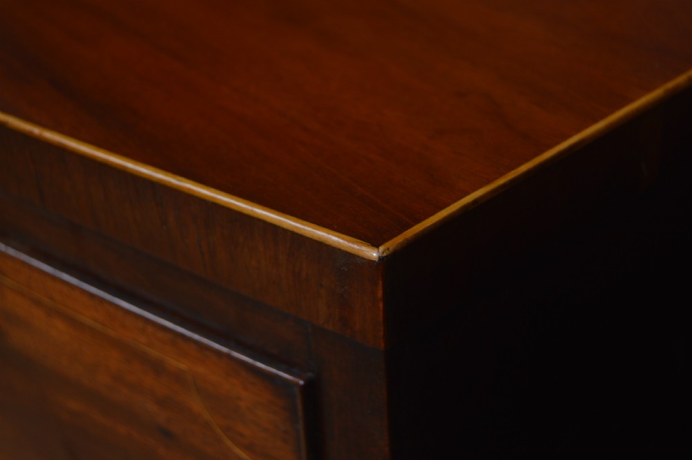 Georgian Mahogany Bow Front Chest of Drawers View V