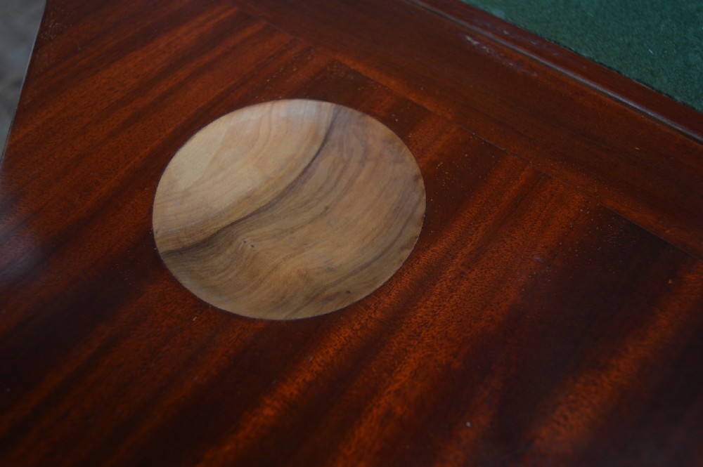 Mahogany Envelope Card Table View XI