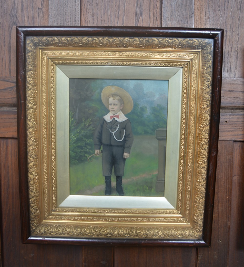 Hand-Coloured Portrait of a Little Boy