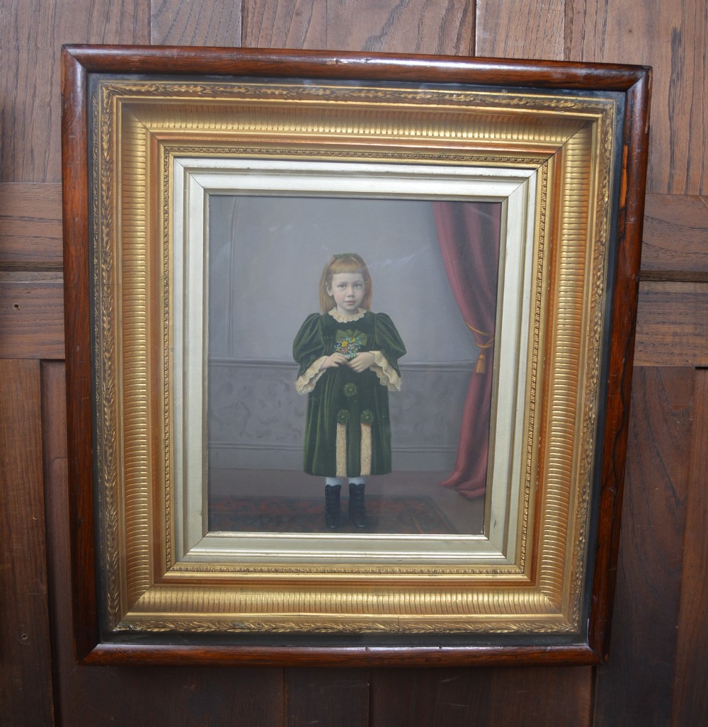 Hand-Coloured Portrait of a Little Girl