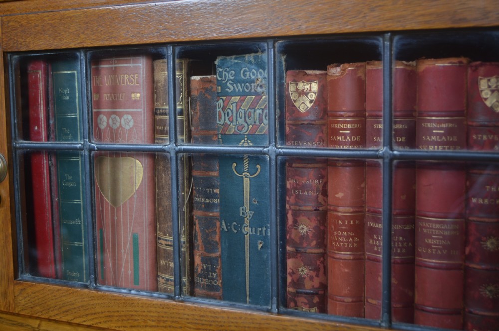Edwardian Oak Minty Sectional Bookcase View VIII
