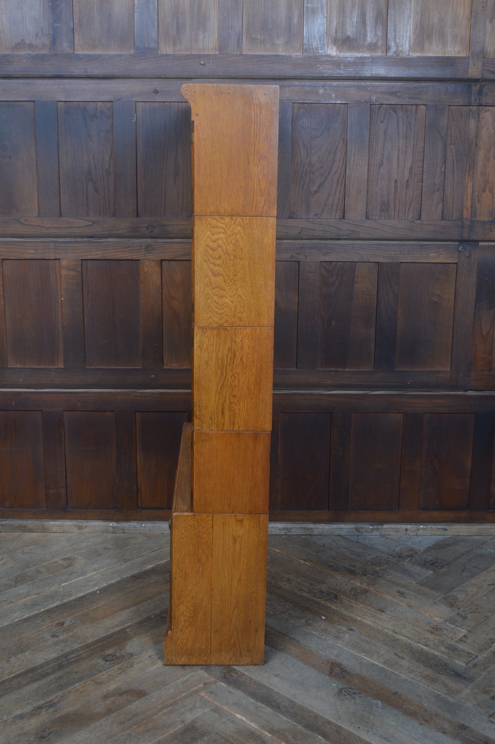 Edwardian Oak Minty Sectional Bookcase View XIV