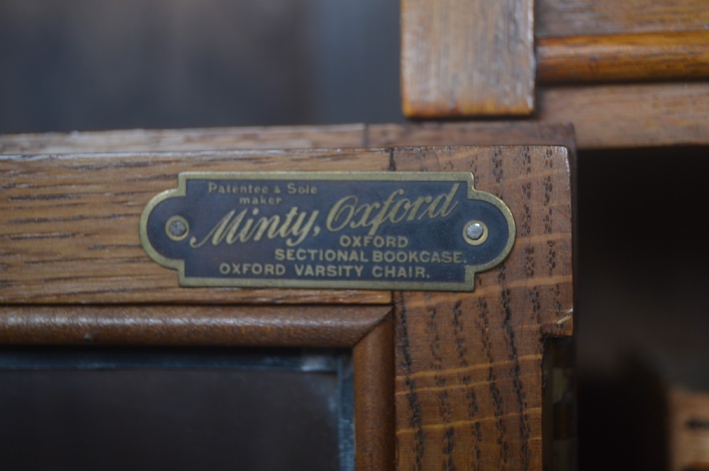 Edwardian Oak Minty Sectional Bookcase View XVI