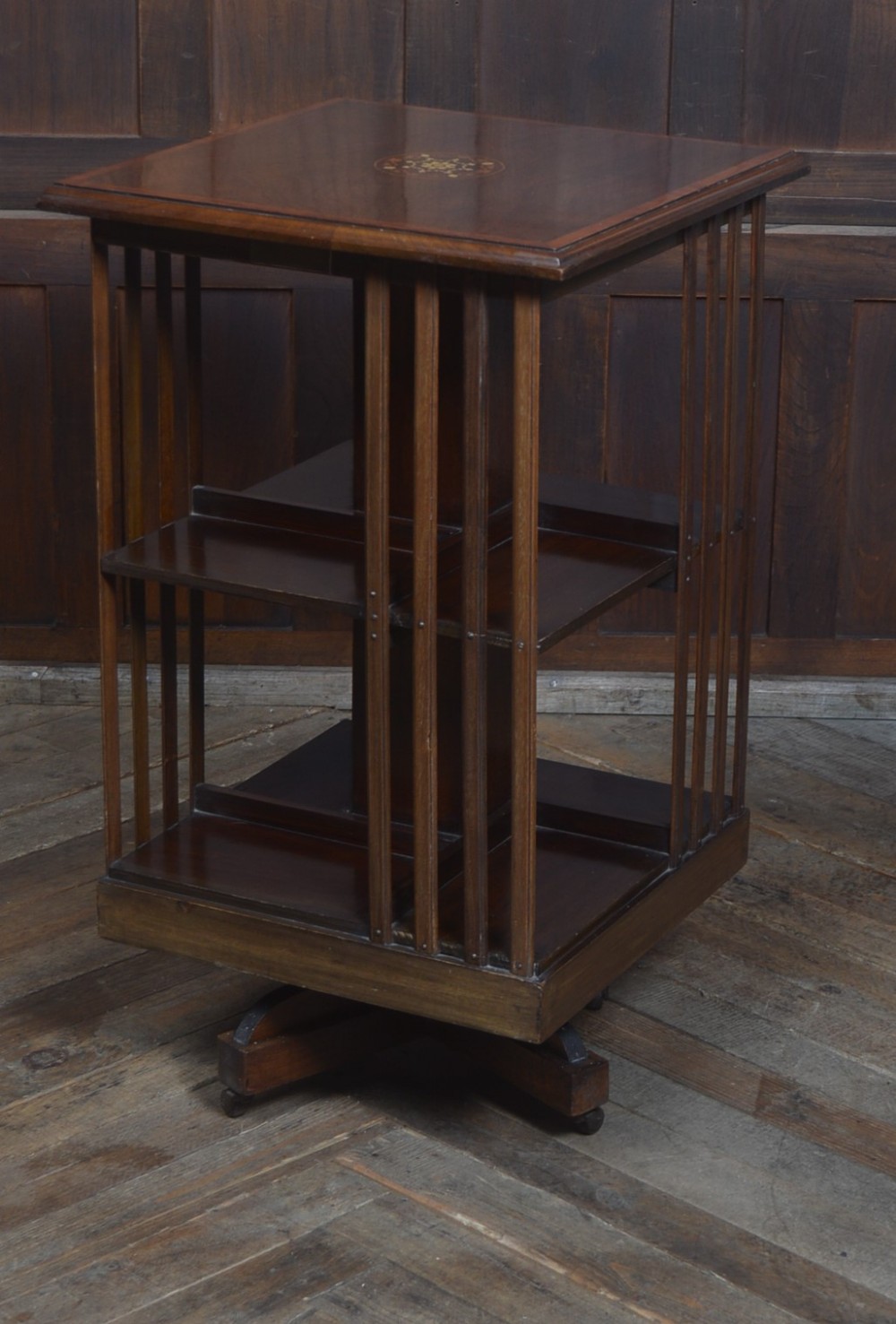 Edwardian Mahogany Revolving Bookcase