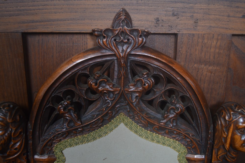 Pair of Gothic Style Victorian Chairs View VI