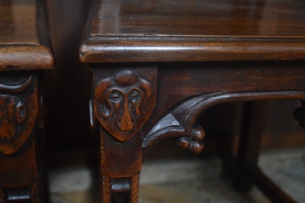 Pair of Gothic Style Victorian Chairs View VIII