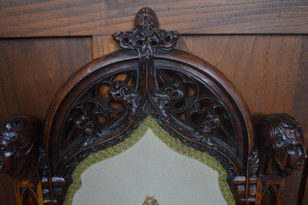 Pair of Gothic Style Victorian Chairs View XI