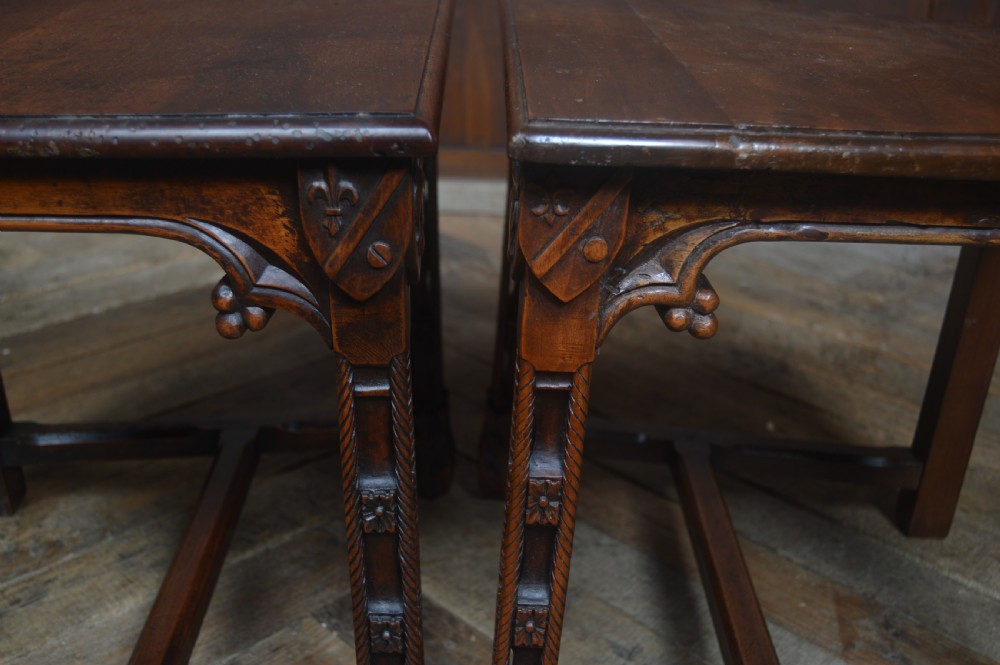 Pair of Gothic Style Victorian Chairs View XVII