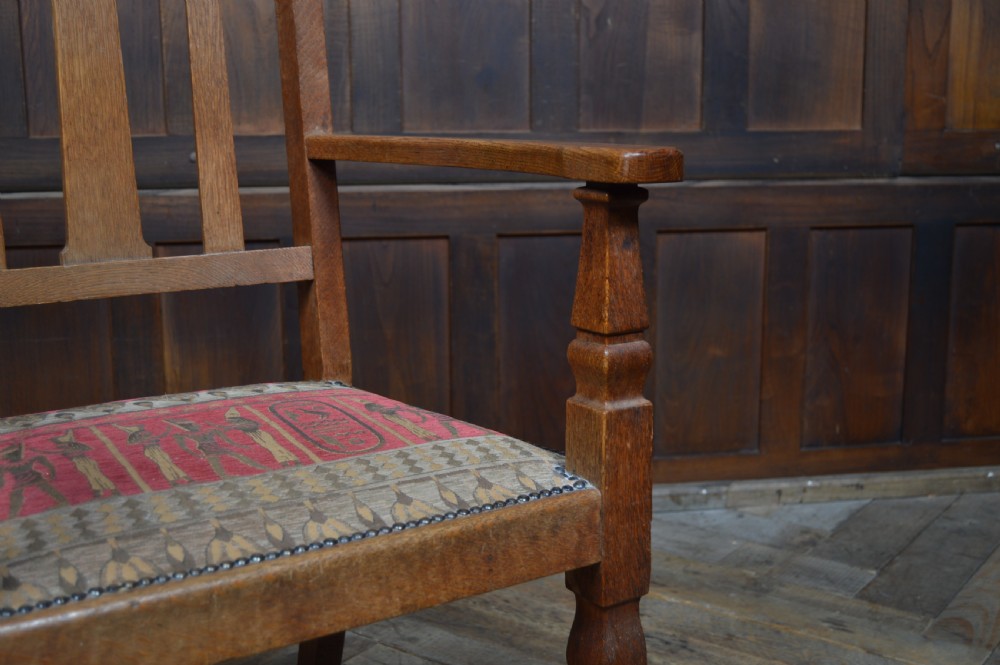 Oak Arts & Crafts Arm Chair View VIII