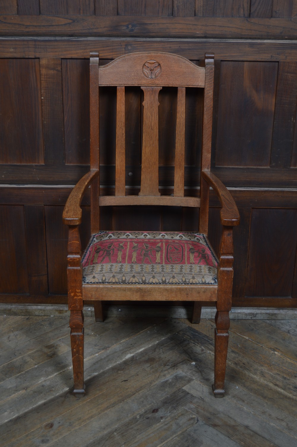 Oak Arts & Crafts Arm Chair View XII