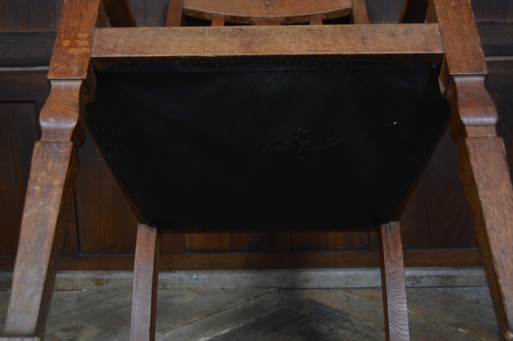 Oak Arts & Crafts Arm Chair View XIII