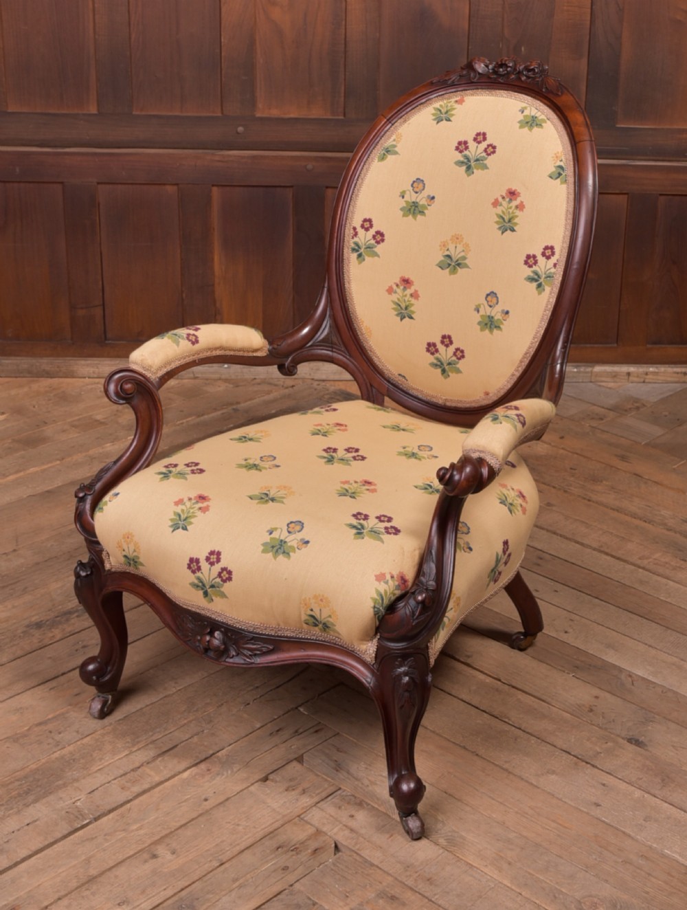 Victorian Walnut Arm-Chair View II
