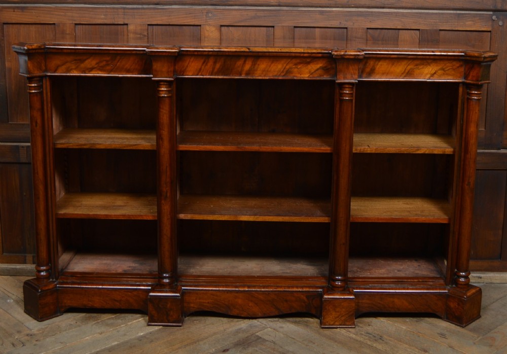 Victorian Walnut Bookcase