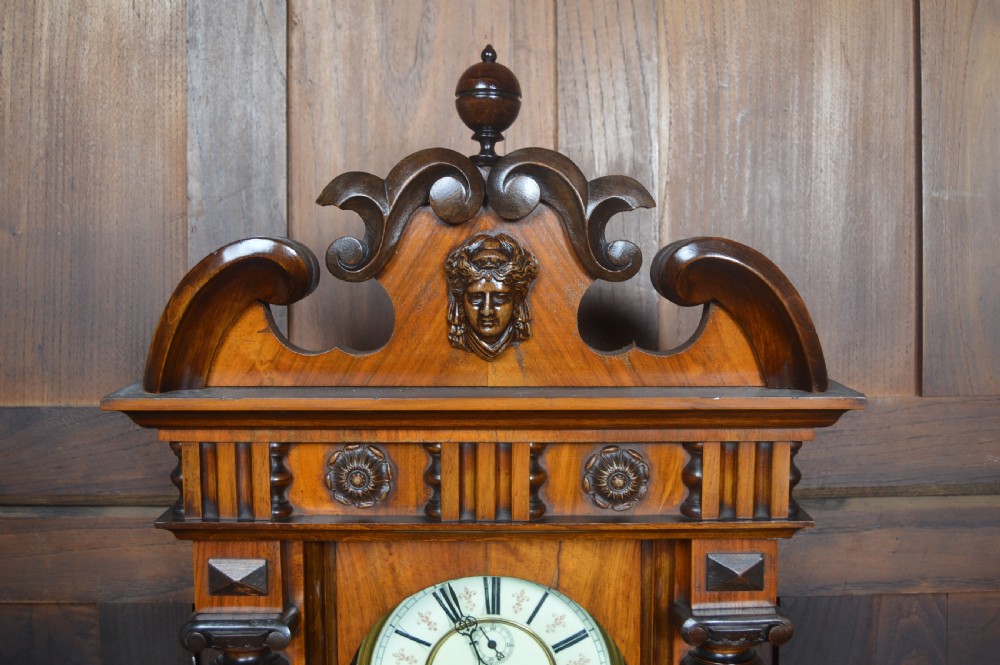 Victorian German Wall Clock View VIII
