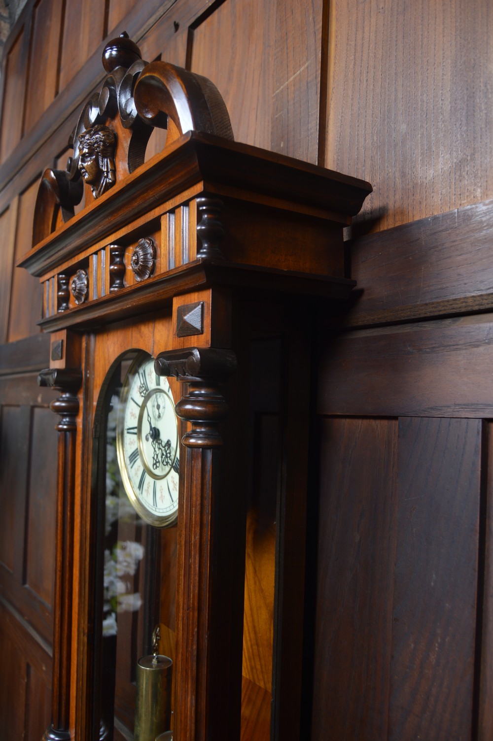 Victorian German Wall Clock View XV