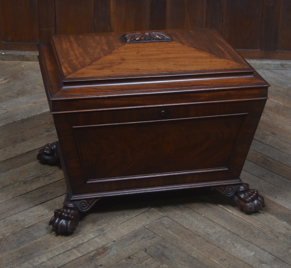 Mahogany Sarcophagus Shape Wine Cooler 