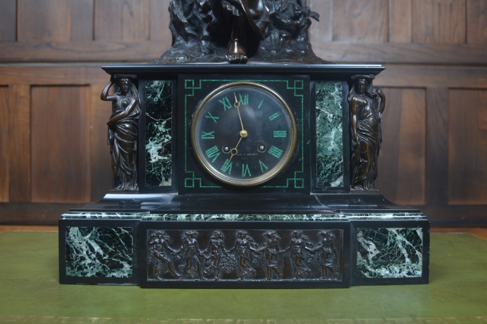 French Marble Mantel Clock View VI