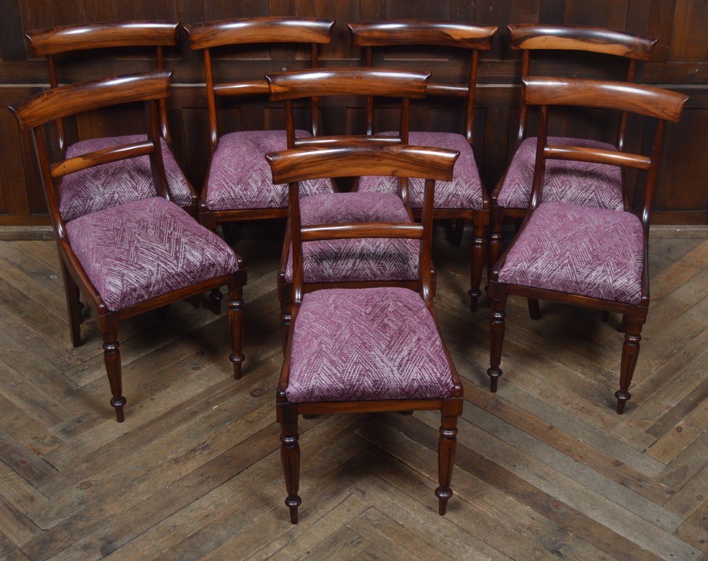 8 Victorian Rosewood Dining Chairs