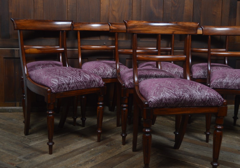 8 Victorian Rosewood Dining Chairs View III