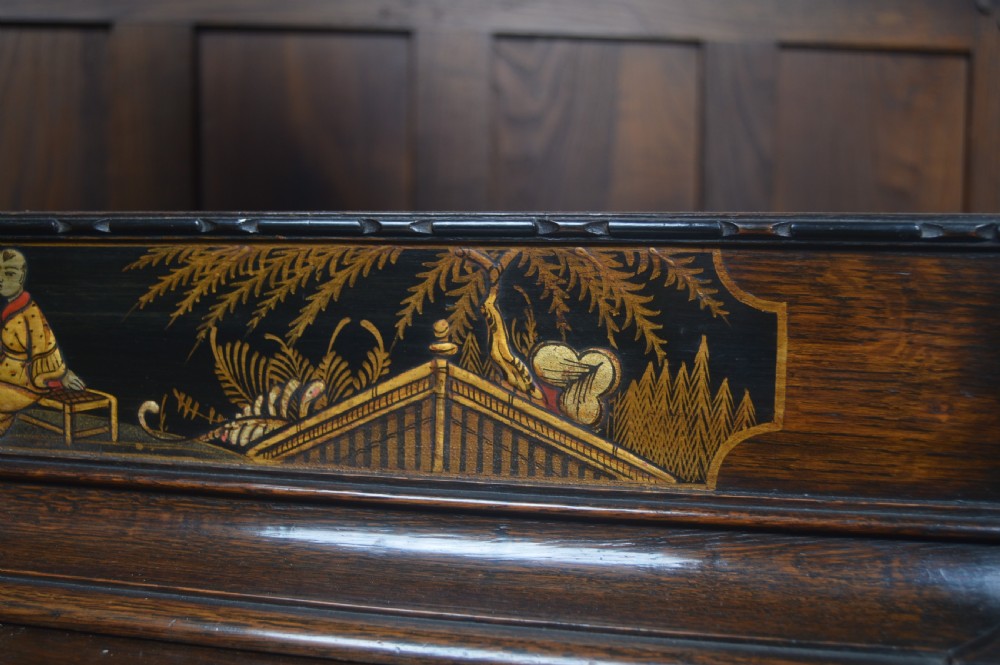 Edwardian Chinoiserie Oak Dressing Table View III