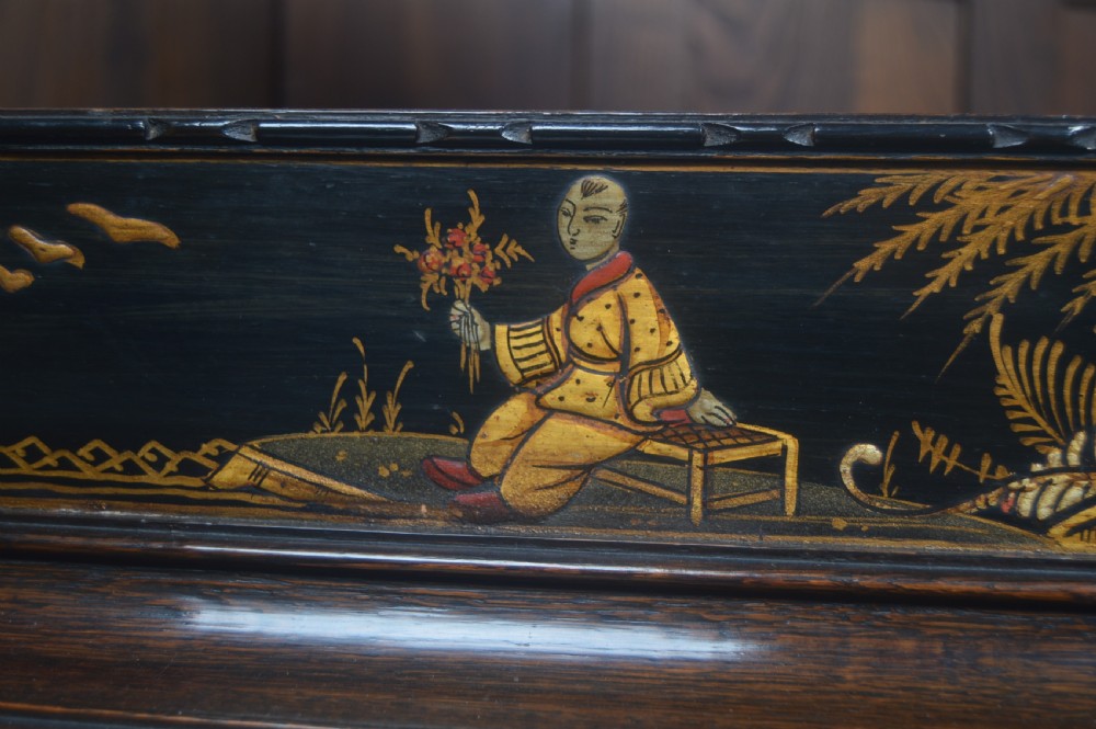 Edwardian Chinoiserie Oak Dressing Table View IV