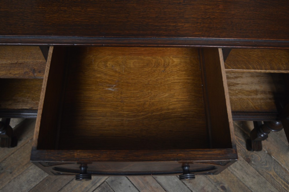 Edwardian Chinoiserie Oak Dressing Table View XIII
