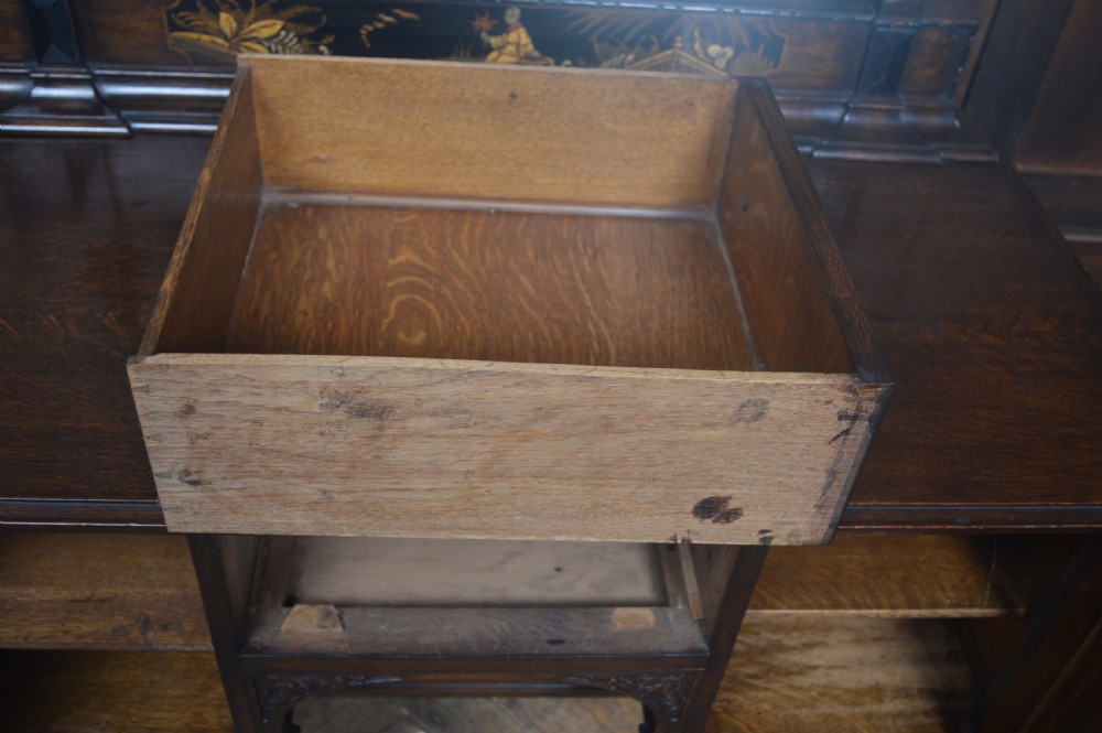 Edwardian Chinoiserie Oak Dressing Table View XIV
