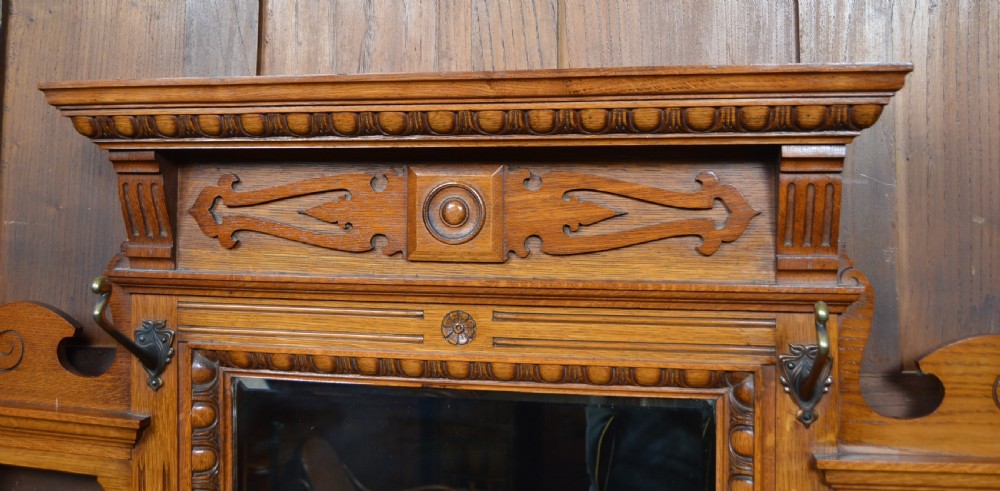 Edwardian Oak Hall Stand View III