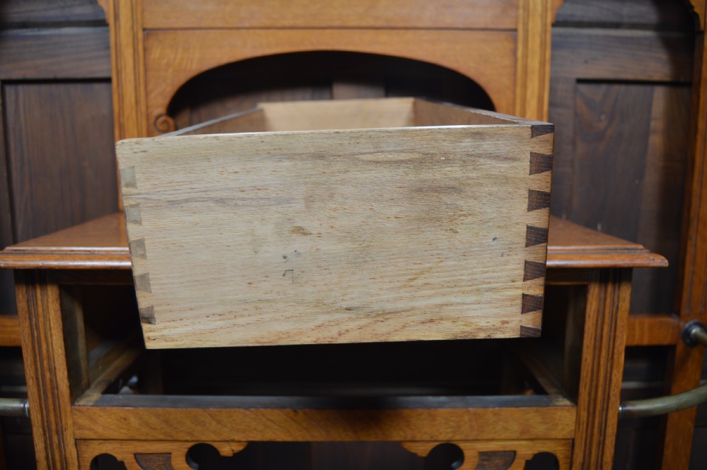 Edwardian Oak Hall Stand View XI
